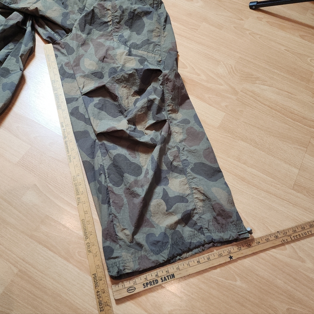 NWT Urban Outfitters Sloan Nylon Green Camo Balloon Baggy Wideleg Pants Size M - Picture 13 of 16